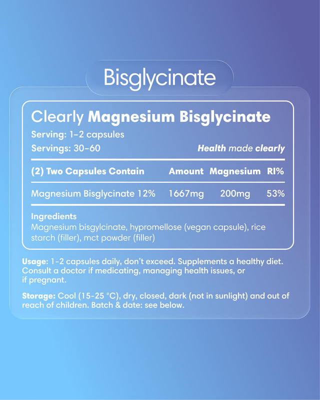  Clearly - Magnesium Bisglycinate